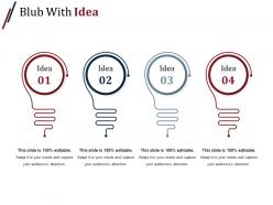 Blub with idea powerpoint presentation templates