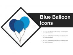 Blue Balloon Icons