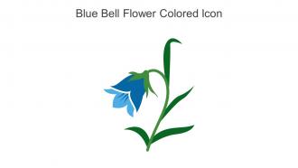 Blue Bell Flower Colored Icon In Powerpoint Pptx Png And Editable Eps Format