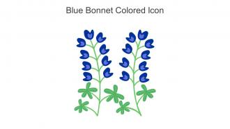 Blue Bonnet Colored Icon In Powerpoint Pptx Png And Editable Eps Format