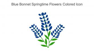 Blue Bonnet Springtime Flowers Colored Icon In Powerpoint Pptx Png And Editable Eps Format