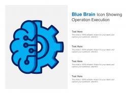 Blue brain icon showing operation execution