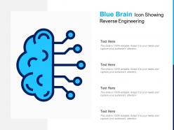 Blue brain icon showing reverse engineering