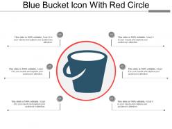 Blue bucket icon with red circle