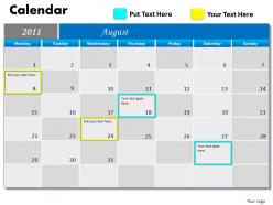 Blue Calendar 2011 PPT 8