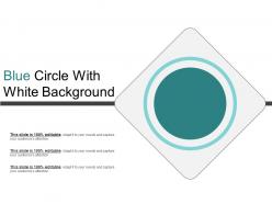 Blue Circle With White Background