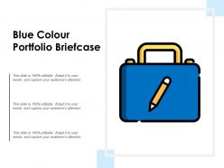 Blue Colour Portfolio Briefcase