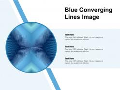 Blue Converging Lines Image