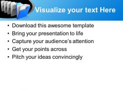 Blue folder computer powerpoint templates ppt themes and graphics 0113