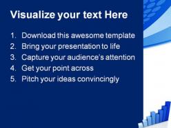 Blue graph business powerpoint backgrounds and templates 1210