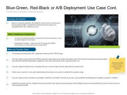 Blue green red black or a or b deployment use case cont deployments ppt ideas