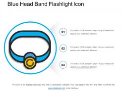 Blue Head Band Flashlight Icon