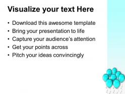 Blue helium balloons decoration powerpoint templates ppt themes and graphics 0313