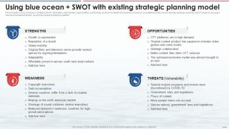 Blue Ocean Strategy Using Blue Ocean Plus Swot With Existing Strategic Planning Model