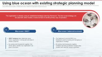Blue Ocean Strategy Using Blue Ocean With Existing Strategic Planning Model