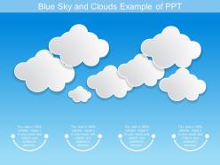 Blue sky and clouds example of ppt