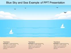 Blue sky and sea example of ppt presentation