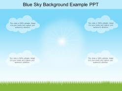 Blue sky background example ppt