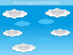 Blue sky image good ppt example