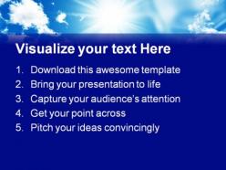 Blue sky nature powerpoint templates and powerpoint backgrounds 0611