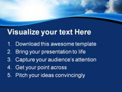 Blue sky nature powerpoint templates and powerpoint backgrounds 0811