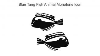 Blue Tang Fish Animal Monotone Icon In Powerpoint Pptx Png And Editable Eps Format