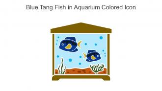 Blue Tang Fish In Aquarium Colored Icon In Powerpoint Pptx Png And Editable Eps Format
