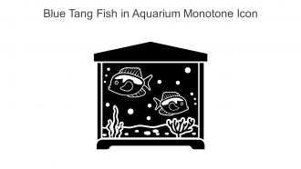 Blue Tang Fish In Aquarium Monotone Icon In Powerpoint Pptx Png And Editable Eps Format