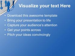 Blue team as networking concept business powerpoint templates ppt themes and graphics 0213