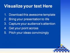 Blue team follows leadership powerpoint templates and powerpoint backgrounds 0611