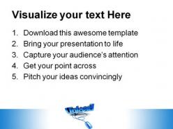 Blue upload mouse powerpoint templates and powerpoint backgrounds 0211