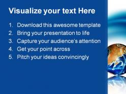 Blue wave abstract powerpoint templates and powerpoint backgrounds 0511