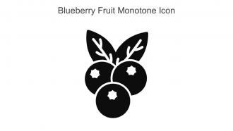 Blueberry Fruit Monotone Icon In Powerpoint Pptx Png And Editable Eps Format