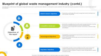 Blueprint Of Global Waste Management Industry Hazardous Waste Management IR SS V Image Captivating