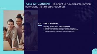 Blueprint To Develop Information Technology IT Strategic Roadmap Strategy CD V Downloadable Best