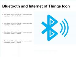 Bluetooth and internet of things icon