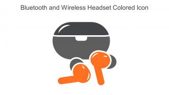 Bluetooth And Wireless Headset Colored Icon In Powerpoint Pptx Png And Editable Eps Format