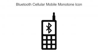 Bluetooth Cellular Mobile Monotone Icon In Powerpoint Pptx Png And Editable Eps Format