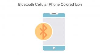 Bluetooth Cellular Phone Colored Icon In Powerpoint Pptx Png And Editable Eps Format