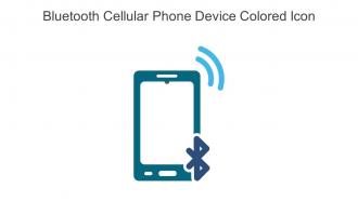 Bluetooth Cellular Phone Device Colored Icon In Powerpoint Pptx Png And Editable Eps Format