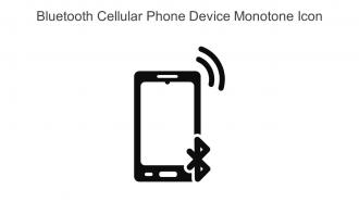 Bluetooth Cellular Phone Device Monotone Icon In Powerpoint Pptx Png And Editable Eps Format