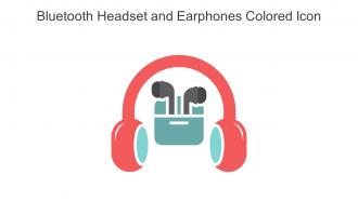 Bluetooth Headset And Earphones Colored Icon In Powerpoint Pptx Png And Editable Eps Format