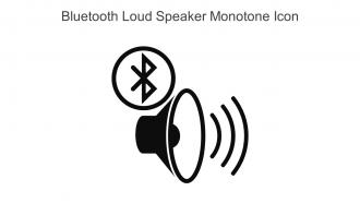 Bluetooth Loud Speaker Monotone Icon In Powerpoint Pptx Png And Editable Eps Format