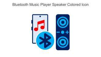 Bluetooth Music Player Speaker Colored Icon In Powerpoint Pptx Png And Editable Eps Format