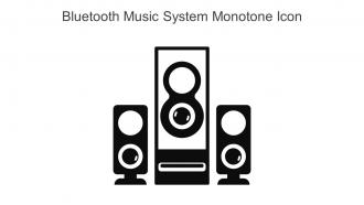 Bluetooth Music System Monotone Icon In Powerpoint Pptx Png And Editable Eps Format