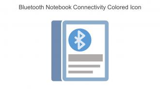 Bluetooth Notebook Connectivity Colored Icon In Powerpoint Pptx Png And Editable Eps Format