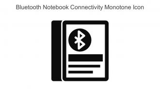 Bluetooth Notebook Connectivity Monotone Icon In Powerpoint Pptx Png And Editable Eps Format