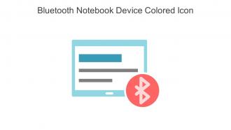 Bluetooth Notebook Device Colored Icon In Powerpoint Pptx Png And Editable Eps Format