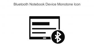 Bluetooth Notebook Device Monotone Icon In Powerpoint Pptx Png And Editable Eps Format
