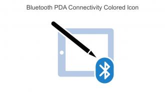 Bluetooth PDA Connectivity Colored Icon In Powerpoint Pptx Png And Editable Eps Format